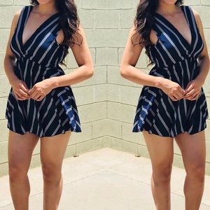 Fashion dress navy blue